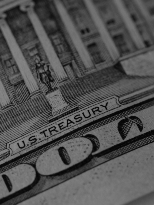 Close up of dollar bill